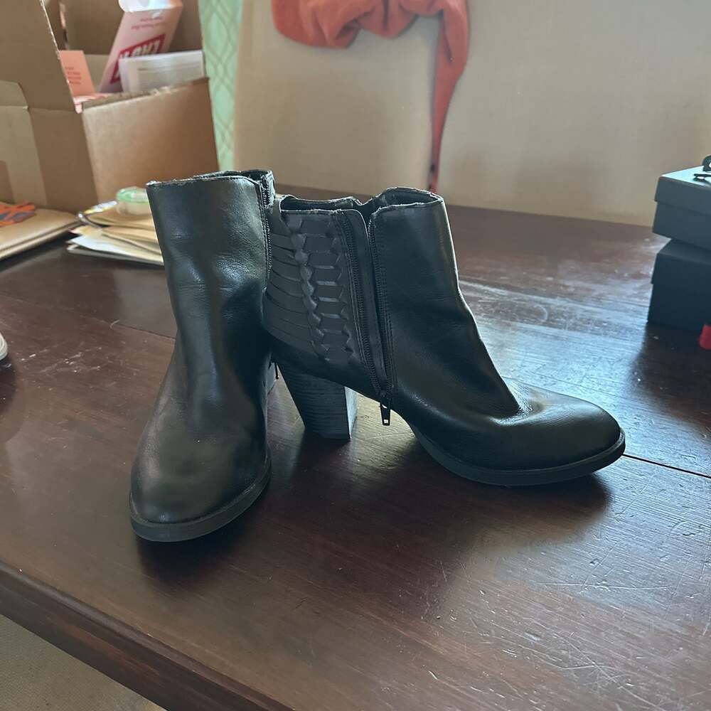 Sugar Women's Haulk Side-Zip Casual Ankle Booties Black Size 9.5M